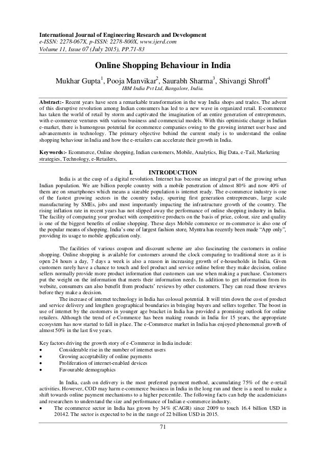 online shopping trends in india articles on consumer behaviour towards online shopping